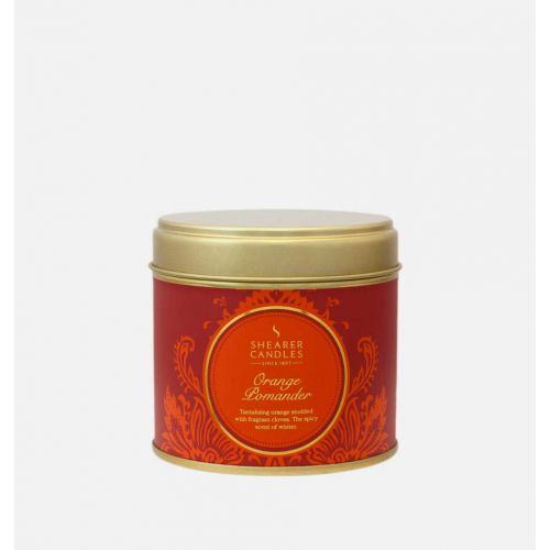 Orange Pomander Medium Candle Tin