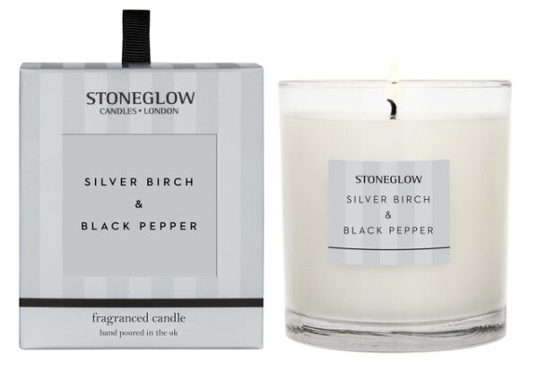 Silver Birch & Black Pepper Scented Candle