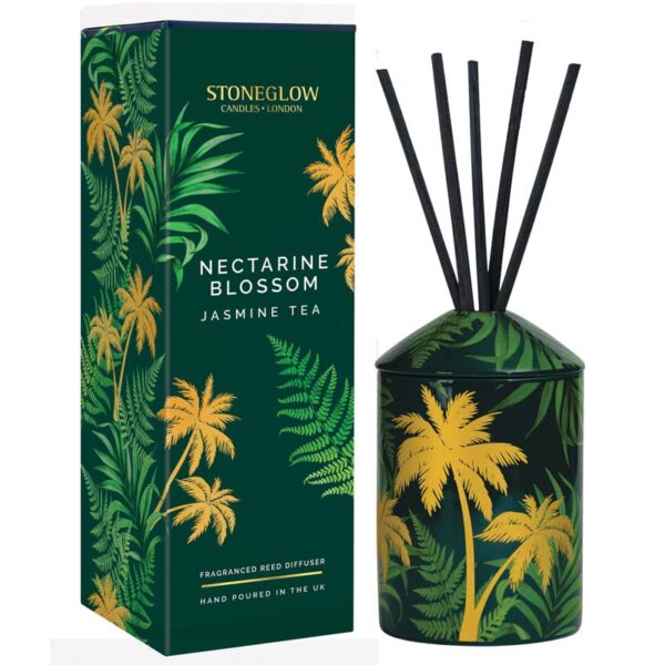 Urban Botanics - Ceramic - Nectarine Blossom | Jasmine Tea - Reed Diffuser