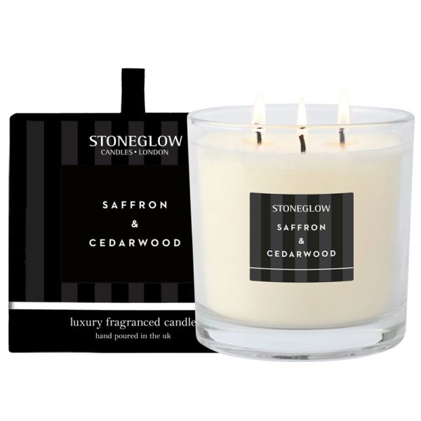 Modern Classics Saffron & Cedarwood 3-Wick Candle