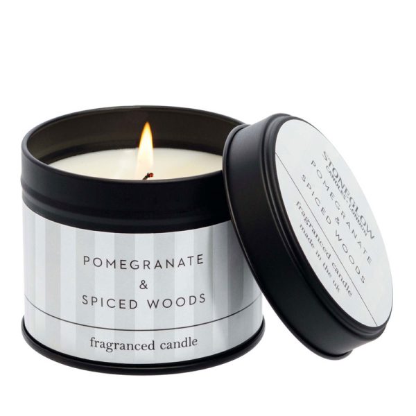 Modern Classics Pomegranate & Spiced Woods Candle Tin
