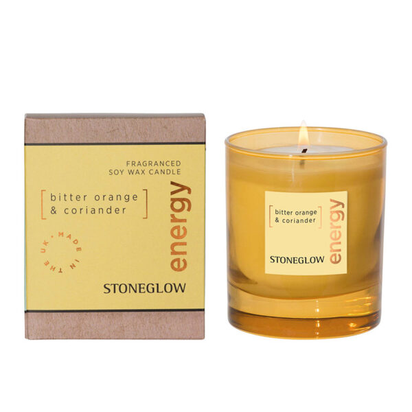 Elements - Energy - Bitter Orange & Coriander - Scented Candle - Boxed Tumbler