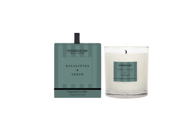 Eucalpytus & Cedar Scented Candle