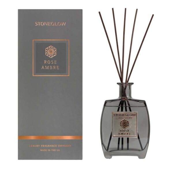 Stoneglow Metallique Rose Ambre Large Reed Diffuser (650ml)