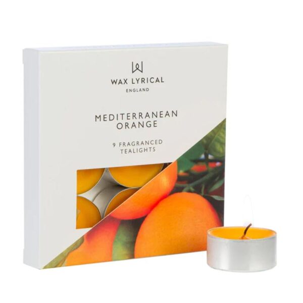 Wax Lyrical Mediterranean Orange Set of 9 Tealights