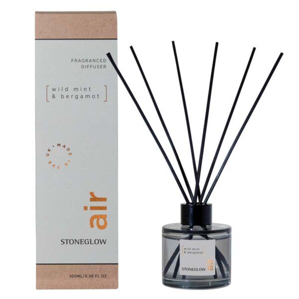 Stoneglow Elements Air: Wild Mint & Bergamot Reed Diffuser